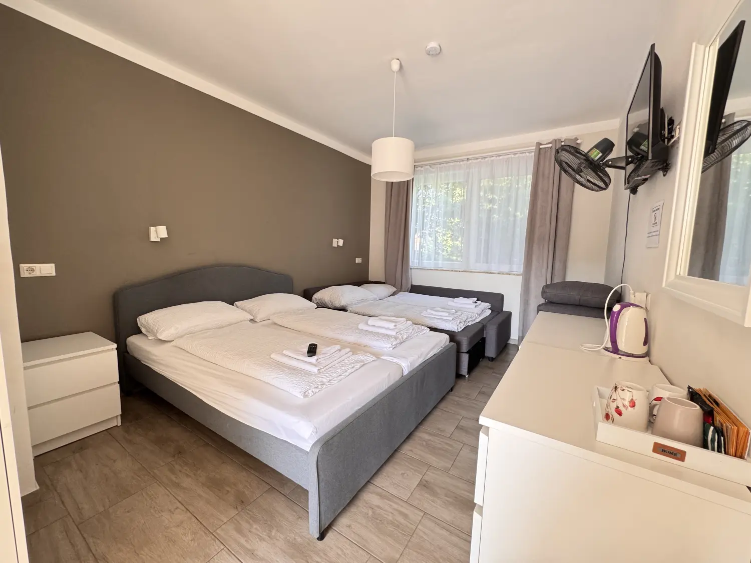 Schlafzimmer der Pension Asiatisches Landhaus Pension