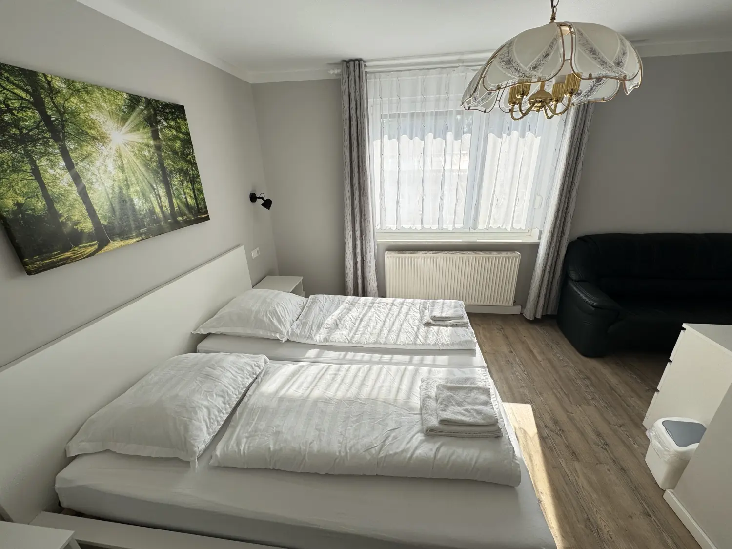 Schlafzimmer der Pension Asiatisches Landhaus Pension